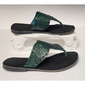 Roper Women's Teal Leather Sandals Size US 9